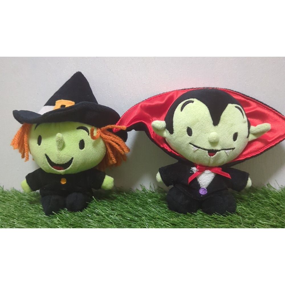 Hallmark Witch‎ And Dracula Plush 6"